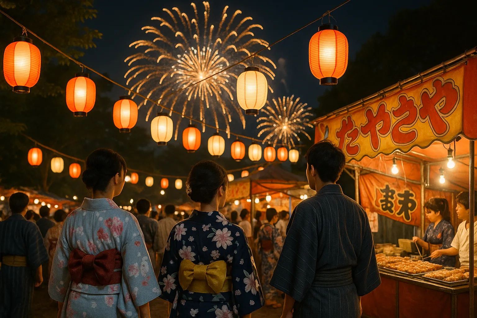 縁日や盆踊りなど日本の祭りを再現する賑やかなレトロBGM